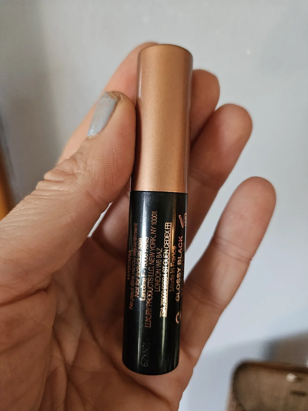 4 Lancôme Lip Set idole mascara.  Mutterglow lip, 274 lip, 53 tea is hot pencil